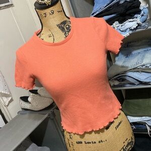 Wild Fable cropped waff shirt size women's medium